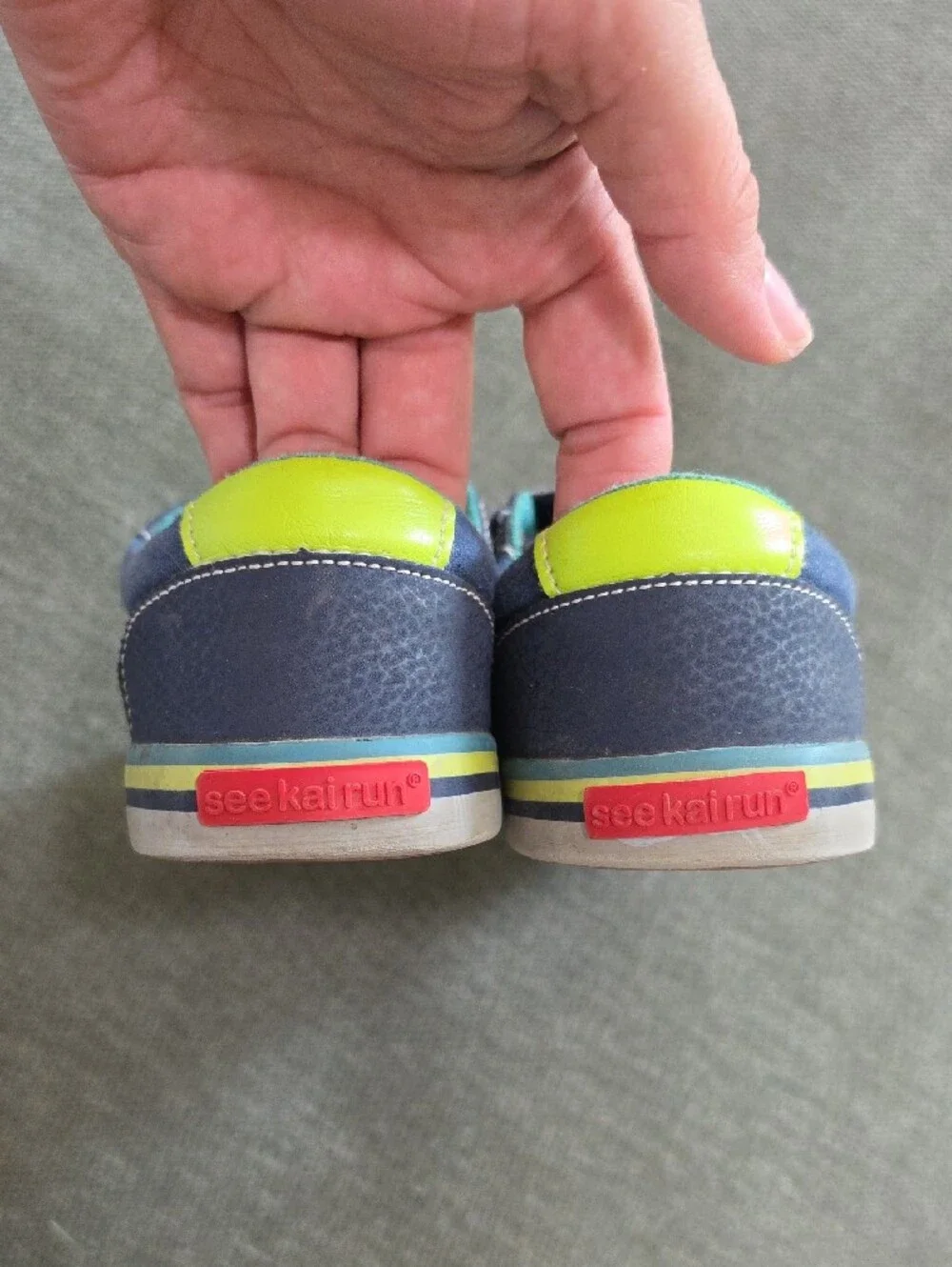 Kids Navy Blue Velcro Sneakers